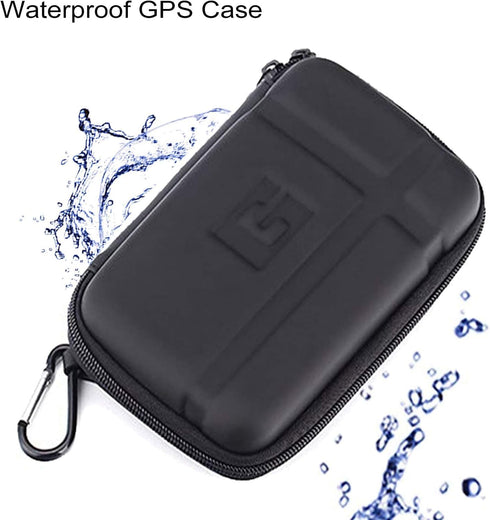5" 5.2 inch Hard Carrying Case Waterproof Storage Bag GPS Pouch GPS Case Compatible with 5 inch Garmin Nuvi 52lm 55lm 2450 2460 2595lmt 2559LMT 25...