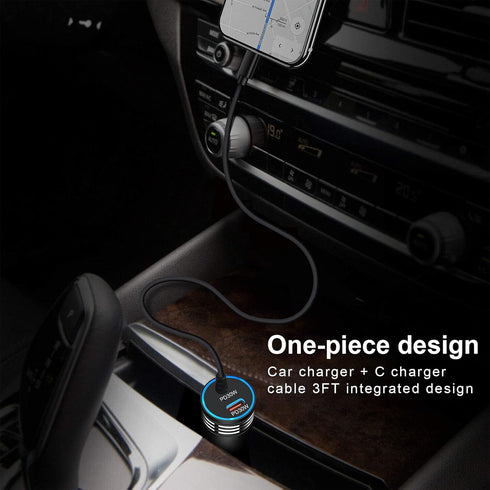 Android 60W USB Type C Car Charger Adapter Plug Fast Charging for Samsung Galaxy S23 Ultra/S23+/A14 5G/A54/A34/S22 Ultra/A13/A53/A23/A03S/A12, Typ...