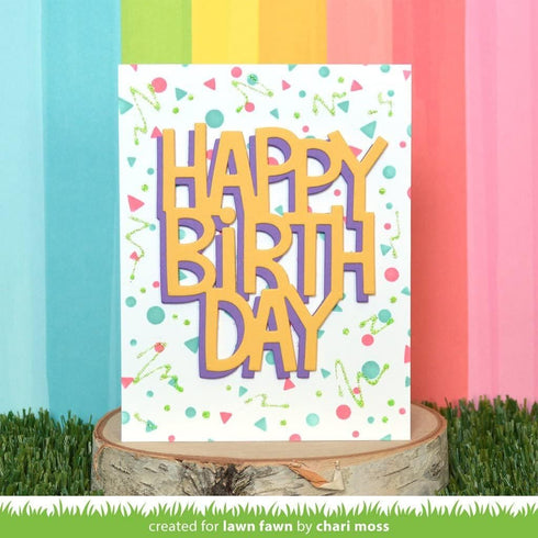 Lawn Clippings Stencils-Confetti -LF2624...