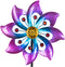 VEWOGARDEN Small Wind Spinners for Yard and Garden, Waterproof Metal Pinwheels Wind Spinners Outdoor Decor (Blue and Pink)...