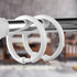 Qulable Shower Curtain Rings-12 Pack- Plastic Shower Curtain Hooks O-Shaped Rings Hook Glide Easily on Bathroom Shower Rod(White)...