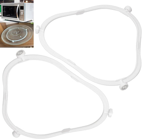 2 Pack Upgraded W11252182 Microwave Turntable Ring for whirlpool Microwave Turntable Ring, Compatible with Amana Kenmore Whirlpool Microwave, Repl...