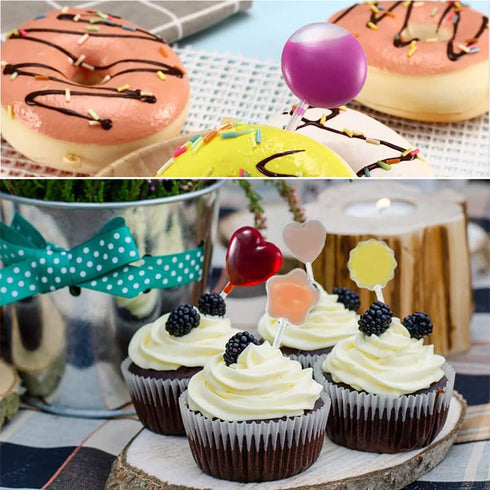 2PCS 50pcs/Pack 4ML Cupcake Pipettes Squeeze Dropper Plastic Pipettes Heart Round Rectangular Plastic Squeeze Transfer Pipettes for Chocolate, Mov...