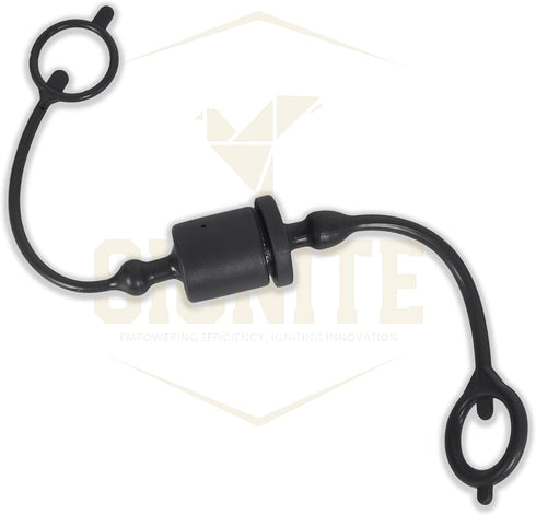 2 Set,1/2 Tractor Hydraulic Coupler Male Dust Cap and Female Plug Cover,ISO A Hydraulic Quick Disconnects Port Plug Fittings By Signite (Black)...