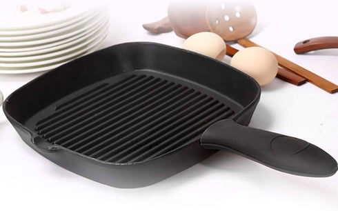 Silicone Hot Handle Holder Small Cast Iron Handle Cover Skillet Handle Cover Griddle Cover Cookware Handles Cover for Frying Pans & Griddles Sleev...