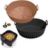 2 Pack Air Fryer Silicone Liners - Premium Air Fryer Silicone Pot - Non-Stick, Heat-Resistant, Reusable Basket Inserts - Fits 3-5 QT Models - Incl...