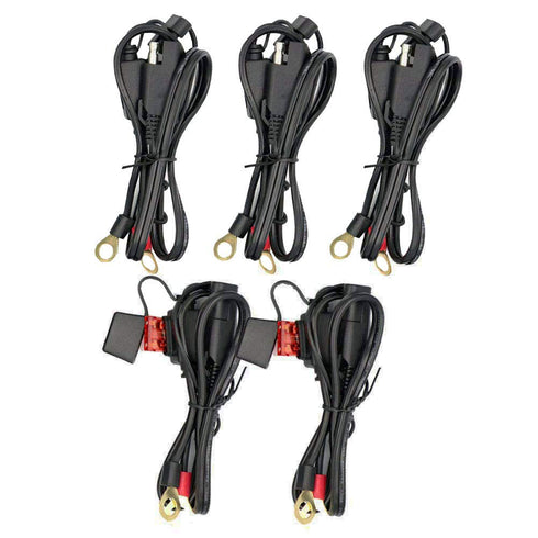 iMESTOU 2FT SAE to O Ring Terminal Harness 2 Pin Quick Disconnect Plug, Eyelet Terminal Harness Extension Charge Cord Quick Disconnect SAE Connect...