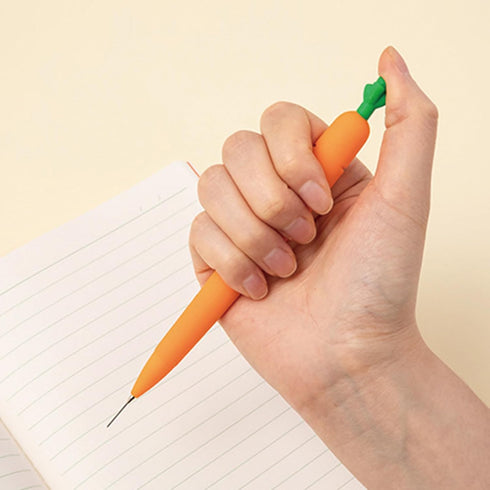 4 Pcs Mechanical Pencils 0.5mm Cute Carrot Mechanical Pencil Kawaii Cartoon Carrot Pencils Office School Pencil for Kids Students Girls Women Boys...