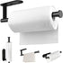 MGahyi Paper Towel Holder Wall Mount, Self Adhesive Or Drilling Under Cabinet Kitchen, 13.2 inch Stainless Steel Paper Towel Roll Rack, Towel Roll...