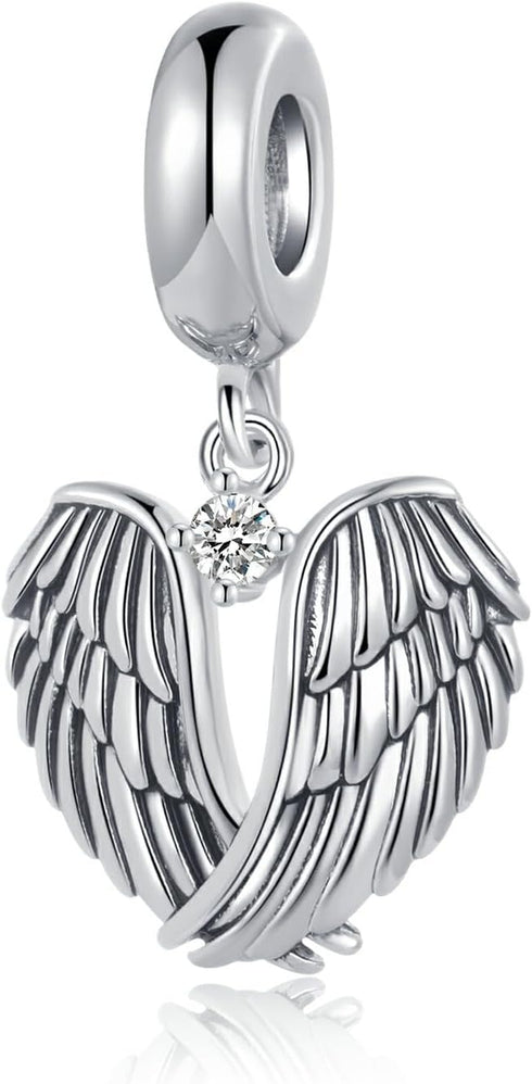 Guardian Angel Spread Wings and Soar Charm Compatible with Pandora Charms Bracelets...