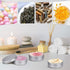Aluminum Tin Cans, 24pcs 4 OZ Metal Round Tins Containers with 4pcs Stickers and A Double-ended Scraper Set for Candles Making and Storage...