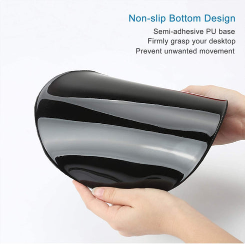 Ergonomic Design Mouse Pad with Wrist Rest Support, Cute Wrist Mouse Pad Non-Slip PU Base Mouse Mat, Pain Relief Mousepad for Gaming & Working(Wri...
