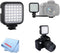 Universal Mini Portable Rechargeable USB LED Light for DSLR Cameras with Micro USB Cable for Nikon, Canon, Panasonic, Sony, Olympus, Fujifilm, Pen...