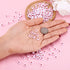 Pandahall 200pcs White Acrylic Red Heart Beads Flat Round Love Heart Disc Coin Pony Beads for DIY Word Message Initial Bracelet Spacer Charms Jewe...