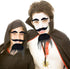 OJYUDD Self Adhesive Fake Eyebrows Beard,2 PCS Costume Facial Hair,Halloween Moustache Kit,Disguise Decoration for Masquerade Costume Party (Black...