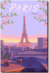 Paris Fridge Magnet France Vintage Poster Eiffel Tower Refrigerator Door Magnet Travel Souvenir......