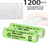 1.2V NiMH Rechargeable AA 1600mAh Batteries, 12 Packs Double A Rechargeable Battery Pre-Charged for Solar Lights, Mouse, Keyboard and Household De...