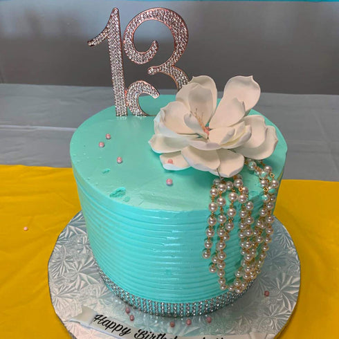 13 Cake Topper Glitter Rhinestone Cake Toppers Gold Cake Decor for 13th Birthday or Anniversary Party...