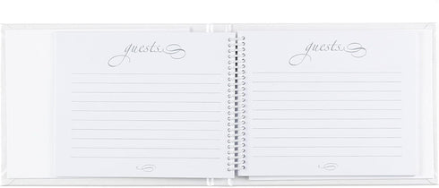 Spiral Bound Compact Wedding/Event Guest Book, 7.5 x 5.75-Inch, Greenery...