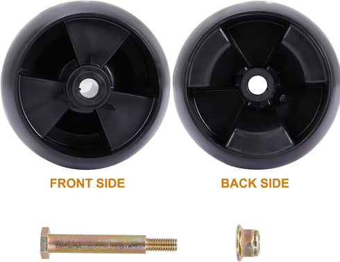 CY CHAOYA 4 Deck Mower Wheels Kit for Replaces 734-04155 Toro 112-0677 72-025 210-275 5" Deck Wheels with Shoulder Bolts Locknuts Pack of 4...