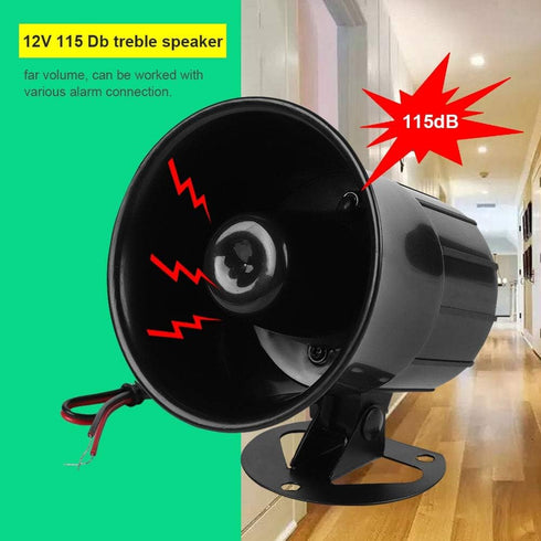 110dB DC 12V Wired Horn Alarm Siren Speaker Portable 15W / 20W Wired Antitheft Loudspeaker Alarm Siren Speaker for Home Security System...