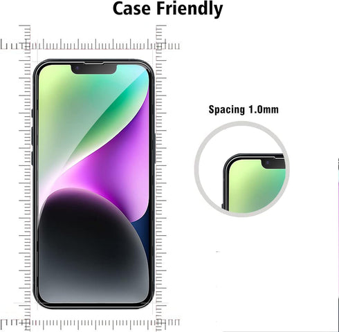 Screen Protector Compatible with iPhone 14 Plus 6.7 inch, 2 Pcs Front + 2 Pcs Back Protector + 2 Pcs Camera Lens Protector 9H Hardness Protective ...