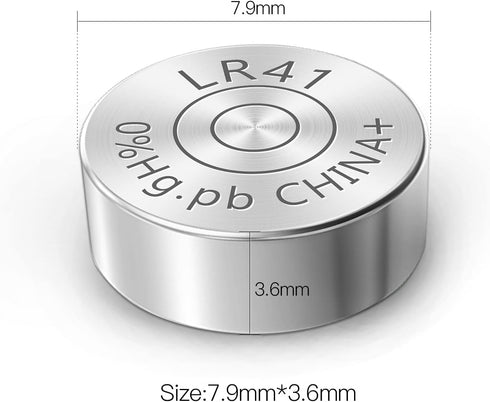 40-Pack LR41 AG3 392 192 SR41 384 736 L736F Battery 1.5V Button Cell Batteries...