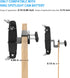 HOLACA 2-in-1 Weatherproof Gutter Mount for Stick Up Cam/Pro Solar Panel, Spotlight Cam Pro Battery and Stick Up Cam Plus Battery Outdoor Mount Ac...