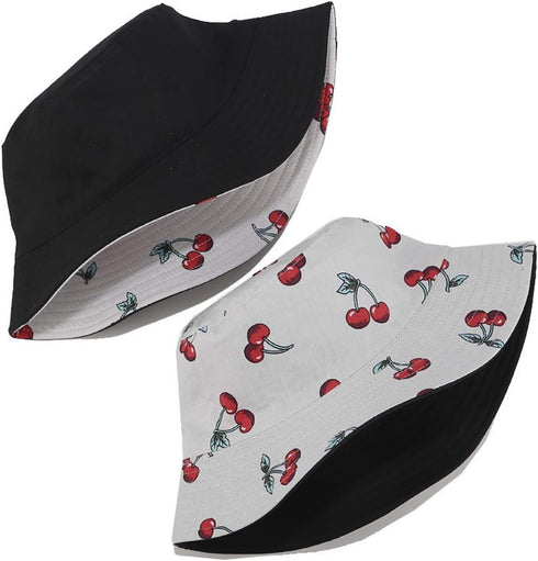 Joylife Banana Print Bucket Hat Fruit Pattern Fisherman Hats Summer Reversible Packable Cap...