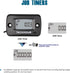 Runleader Digital Self Powered Tach/Hour Meter,Maintenance Interval Time,RPM Alert for Riding Lawn Tractor Generator Compressor Outboards Motor Je...
