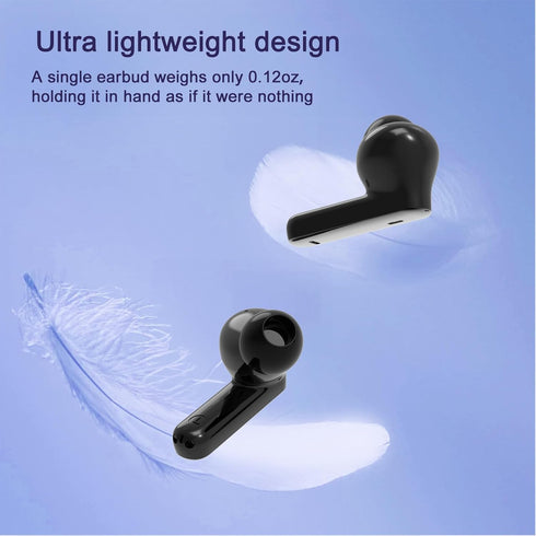 Wireless Earbuds, True Wireless Bluetooth 5.3 Earbuds with Charging Case, Stereo Bluetooth Headphones with Microphone for iPhone Android Smart Cel...