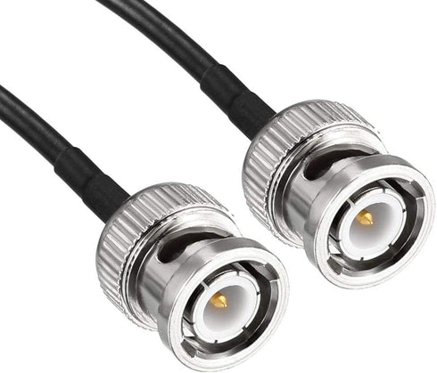 uxcell BNC Male to Male Coaxial Jumper Cable 50 ohm 6 inch RG174 for Video Signals,CCTV,DVR,Camera 2pcs...