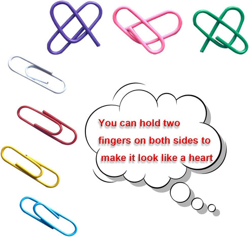 200 Paper Clips 2in Colored Paper Clips Large Paper Clips Reusable Paper Clips for School Office Folders Bookmarks DIY Albums Etc...