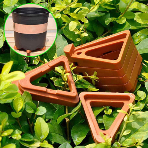 12Pcs Potted Plant Stand,Invisible Flower Pot Risers,Plastic Pot Feet Triangle Flower Planter,for Indoor And Outdoor Plant Pots...