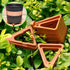 12Pcs Potted Plant Stand,Invisible Flower Pot Risers,Plastic Pot Feet Triangle Flower Planter,for Indoor And Outdoor Plant Pots...