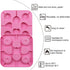 2Pcs Love heart Lollipop Candy Molds 8-Cavities Food Grade Heart Silicone Lollipop Molds Chocolate Hard Candy Molds including Heart, Round with 40...