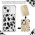 M-Plateau Phone Card Holder, Stick On with Snap Closure 3M Adhesive Leather Phone Wallet Work with iPhone 14 Case and Most Smartphones (Cow Print)...