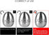 Jayron JR-WG015 Egg Kitchen Timer Stainless Steel Mechanical Rotating Alarm 60 Minutes Count Down Timer for Cooking Learning...