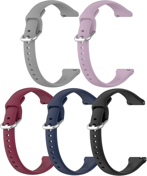 5 Pack Silionce Smart Watch Bands Compatible With Butele H69 Kids Smart Watch Strap for Boys Girls Age 6 UP (Black+Purple+Grey+Wine Red+Nave)...