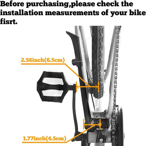 Center Mount Bike Kickstand Adjustable Bicycle Kick Stand for 26”-29” Mountain Sport Bike...