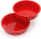 SILIVO 9.5 inch Round Nonstick Silicone Cake Molds - 2 Pack for Layer, Cheese & Chocolate Cakes...