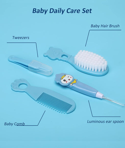 Baby Healthcare and Grooming Kit, Electric Safety Nail Trimmer Baby Nursery Kit, Newborn Care Kits with Hair Brush Comb for Newborn Infant Toddler...