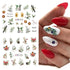 SINSEN Christmas Nail Art Stickers, Winter Nail Decals Water Transfer Xmas Nail Art Supplies Colorful Gingerbread Man Wreath Bell Merry Christmas ...