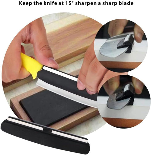 Professional Sharpening Guide Perfect Assistance Sharpener Angle Guide Grinding Auxiliary Tool for Outdoor Kitchen Whetstone Black...