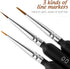 NUOBESTY 3pcs Art Set Detail Miniatures Micro Tiny Painting Drawing for Watercolor Oil Gouache (000 + 00 + 0)...