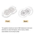 uxcell 16pcs Self Adhesive Mini Caster Wheels Universal Wheel 360° Rotation Nylon Sticky Swivel Pulley for Kitchen Small Appliances Storage Boxes ...