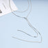 Bling Tennis Chain Necklace Silver Long Rhinestone Choker Necklace CZ Lariat Y Necklace Tie Up Necklace for Women and Girls Nightclub Body Chain J...