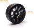1/10 RC Drift Wheels 12mm Plastic RC Drift Tires & Black 10 Spokes Wheel Rims Pack of 4...