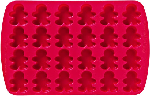 Wilton 24 Cavity Silicone Gingerbread Boy Mold Pan...