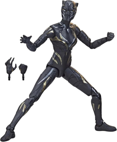 Marvel Legends Series Black Panther Wakanda Forever Black Panther 6-Inch MCU Action Figure Toy, 2 Accessories...